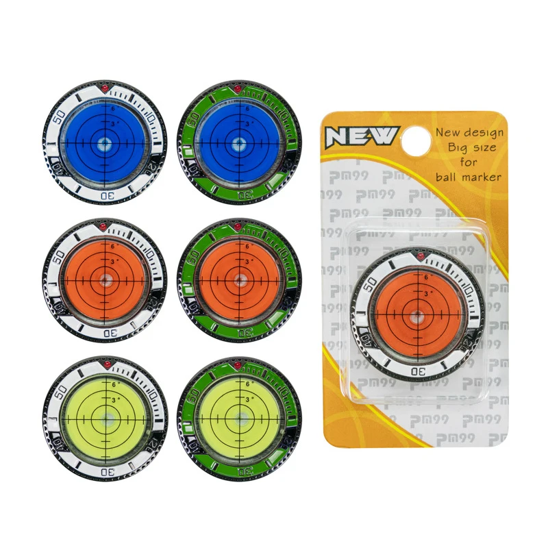 Golf Slope Putting Level Reading Ball Marker & Hat Clip Outdoor Golfing Sports Training Tool