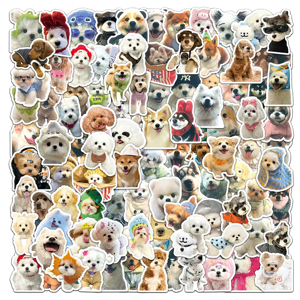 

10/30/50/100pcs Cartoon MEME Dog Puppy Funny Cute Stickers Kawaii Decals Laptop Suitcase Phone Car Aesthetic Sticker Kids Toys