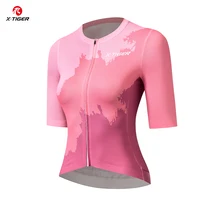 X-TIGER camisetas de ciclismo mujer ciclismo al aire libre transpirable de secado rápido manga corta Pro tela de alta elasticidad camisa de bicicleta moda