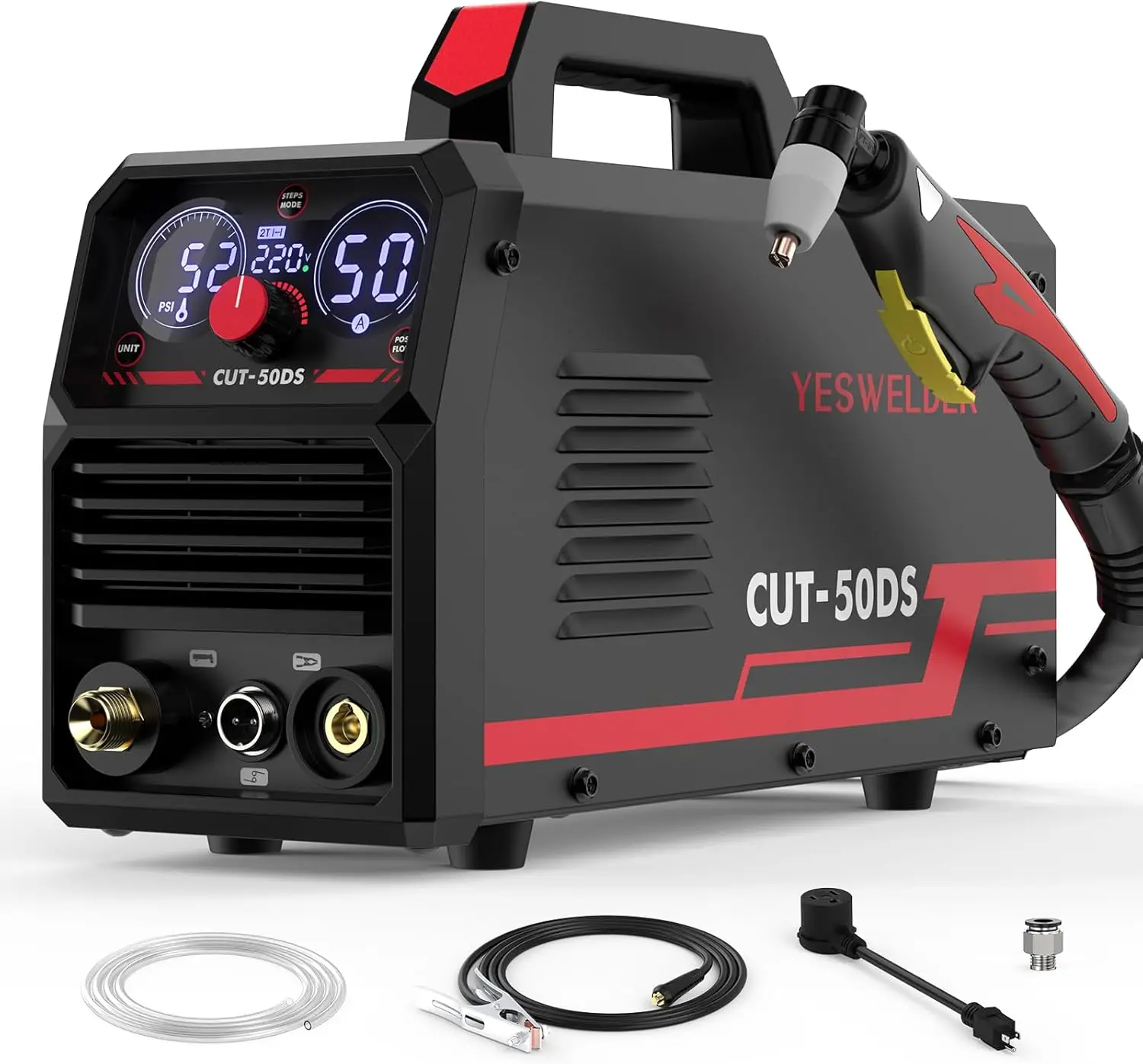 

Air Plasma Cutter 50Amp Dual Voltage 110 220V Igbt Inverter Digital Display Cutting Machine