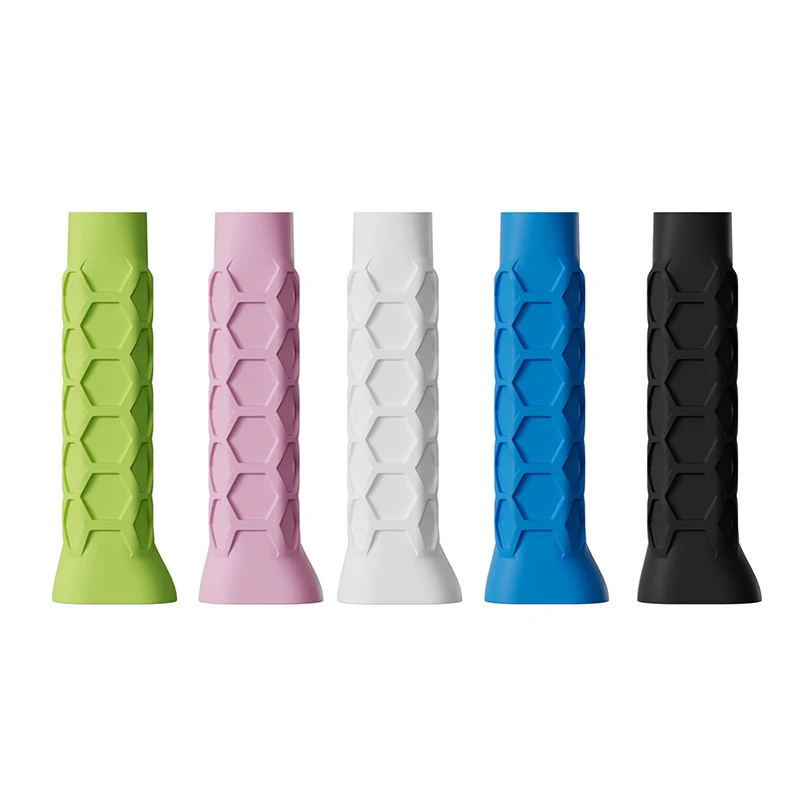 Manchon de poignée de raquette en Silicone réutilisable, 1 pièce, pour raquettes de Tennis, manchon absorbant les chocs, poignée antidérapante en Silicone, accessoires de Sport