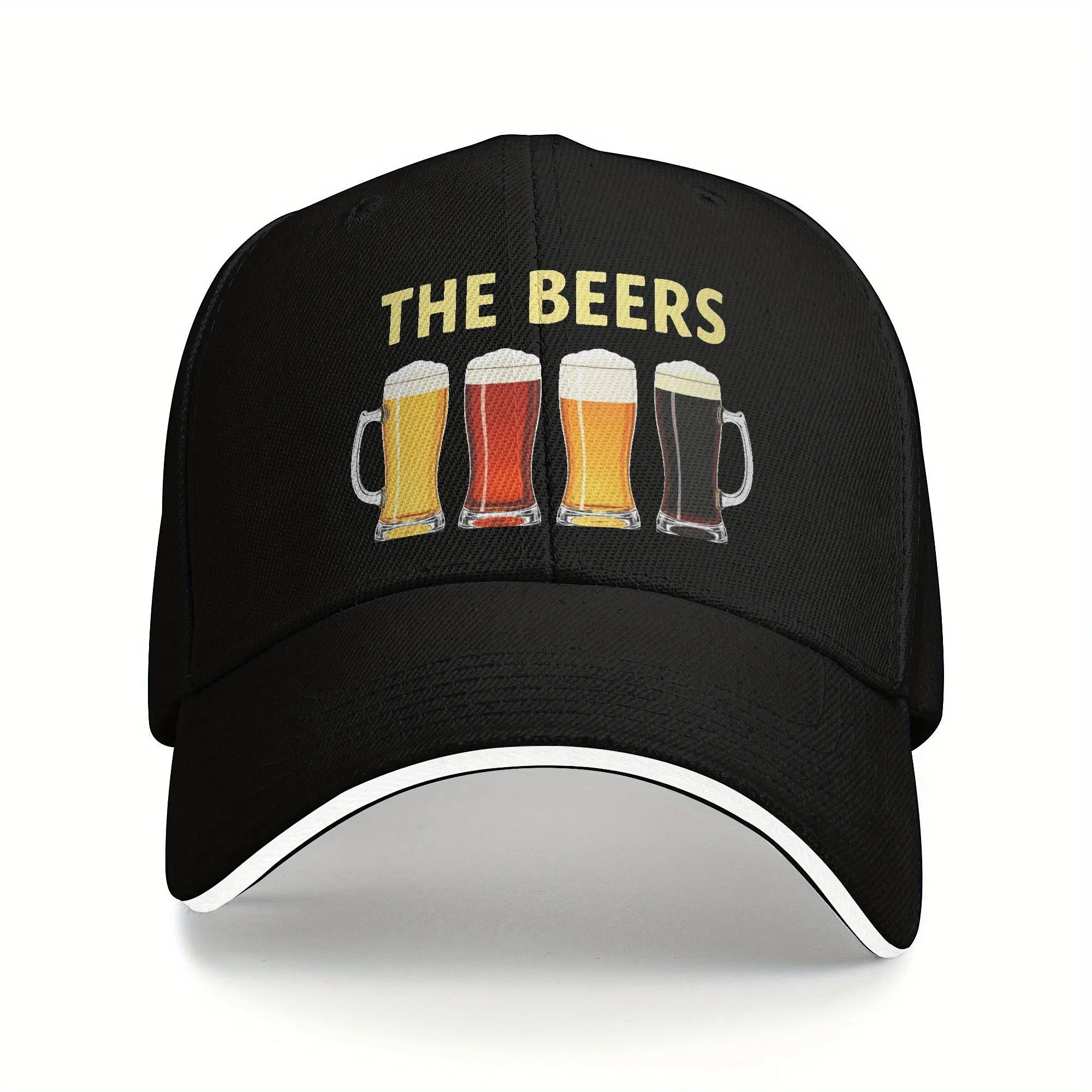 

The Beers Print Casual Kids Baseball Cap Youth Sports Comfortable Casual Baseball Hat Adjustable Sandwich Brim All Seasons
