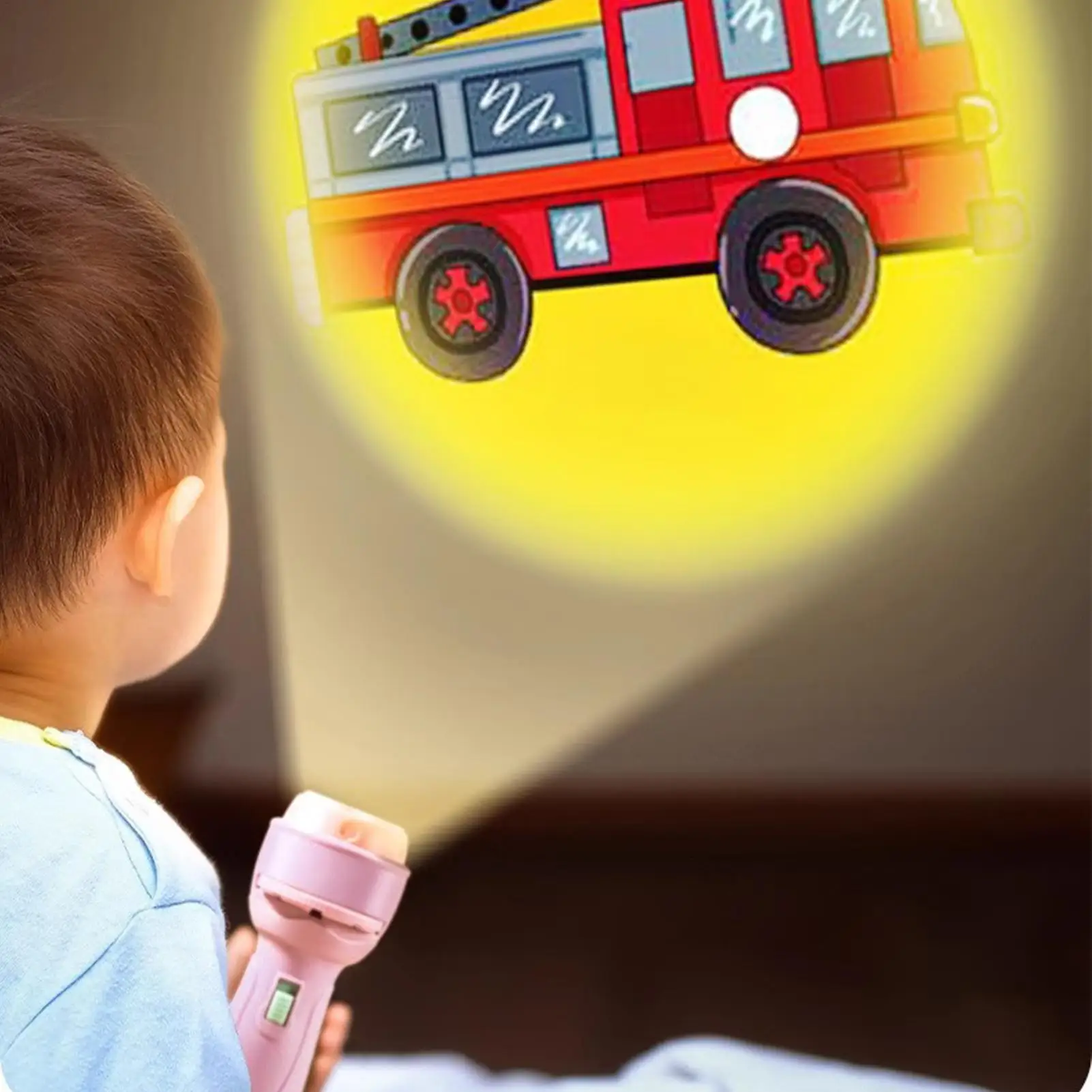 40 Patterns Flashlight Projector Toys for Kids Preschool Learning Cartoon Torch Light Night Study Projection Flashlight