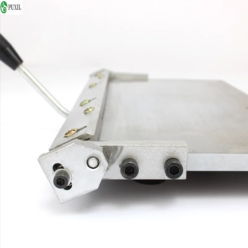 Stainless steel manual folding machine, manual bending machine, wallet creasing machine, leather adhesive folding machine