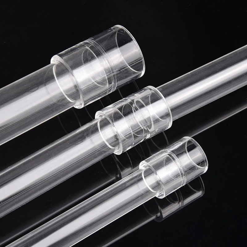 1PC Acrylic Pipe Fitting Elbow Tee End Cap Transparent Plexiglass Fish Tank Joints Water Tank Accessories Acrylic Connector ﻿