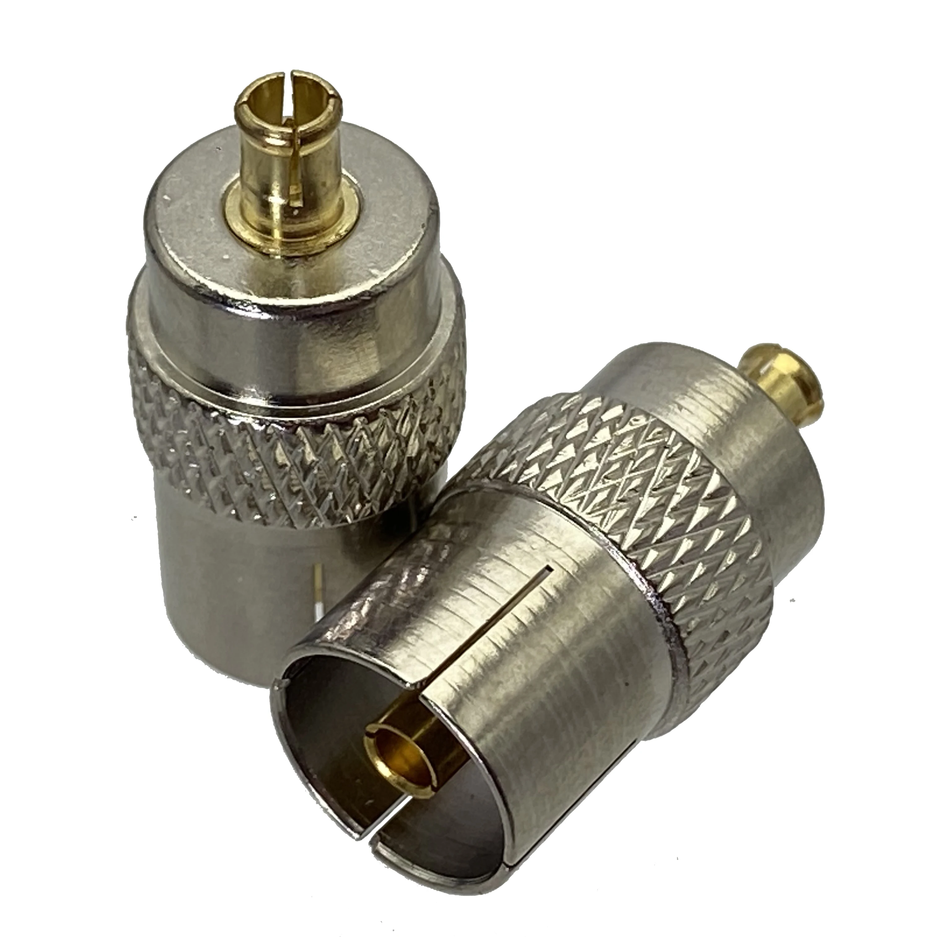 1Pcs MCX Male Plug to IEC PAL DVB-T Female Jack RF Adapter Connector Coaxial For Radio High Quanlity Wire Terminals