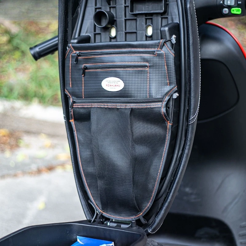 Durable Electric Scooter Seat Bucket Storage Bag Motorcycle Modified Accessory Sundry Organizer Pouch Under Seat Storage Bag
