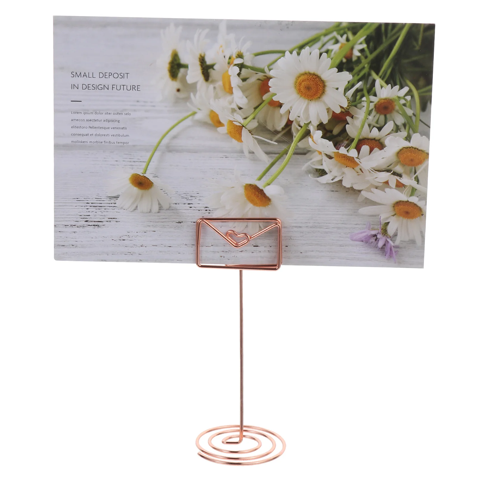 

6Pcs Metal Card Clips Photo Holder Desktop Stand for Wedding Baby Shower Party Decoration Memo Note Clip Photo Clips