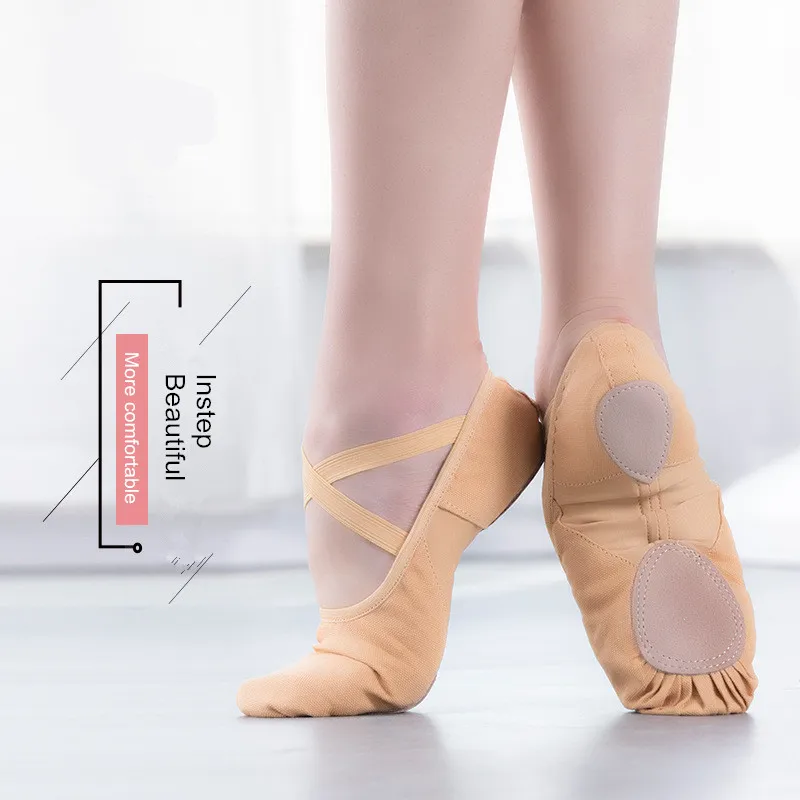 Women Modern Dance Dance Shoes Ballet Shoes Dancer's Song Female Adult Canvas Practice Soft Shoes Gymnastic Cat Claw Shoes