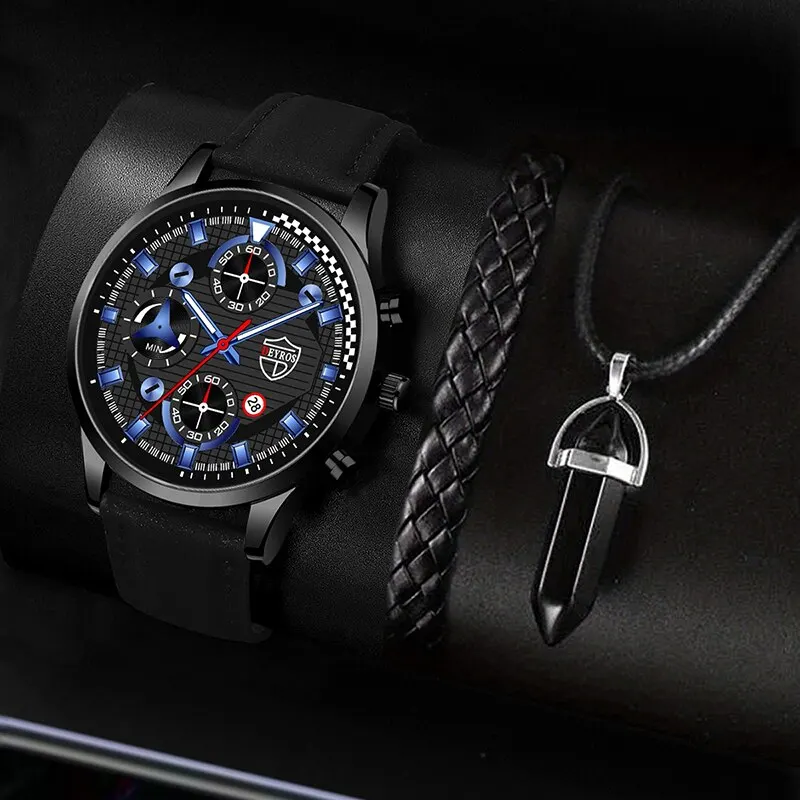 For Necklace Male Watch Business Watch Sports Bracelet