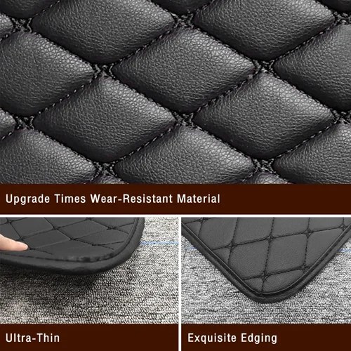 Imagen 2 del producto Alfombrillas universales para el suelo del coche, suelos, almohadillas para los pies, alfombras interiores, alfombras impermeables para coche, accesorios de estilo, protección