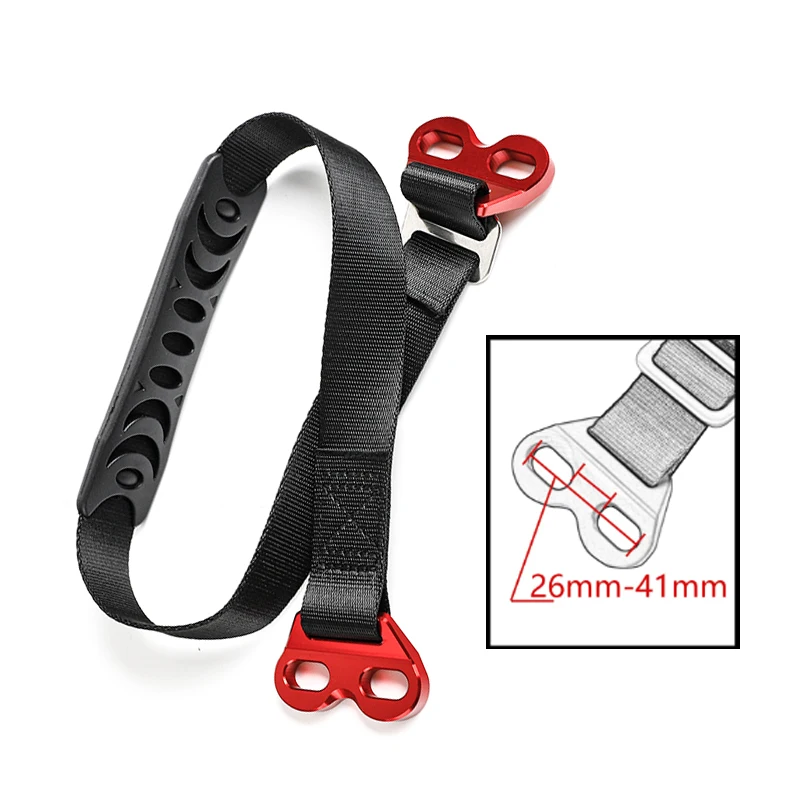 For Honda CRF Suzuki RMZ KAYO T4 T6 KEWS K19 Motocross Enduro Motocycle CNC Front Rear Rescue Traction Pull Strap Sling Belt
