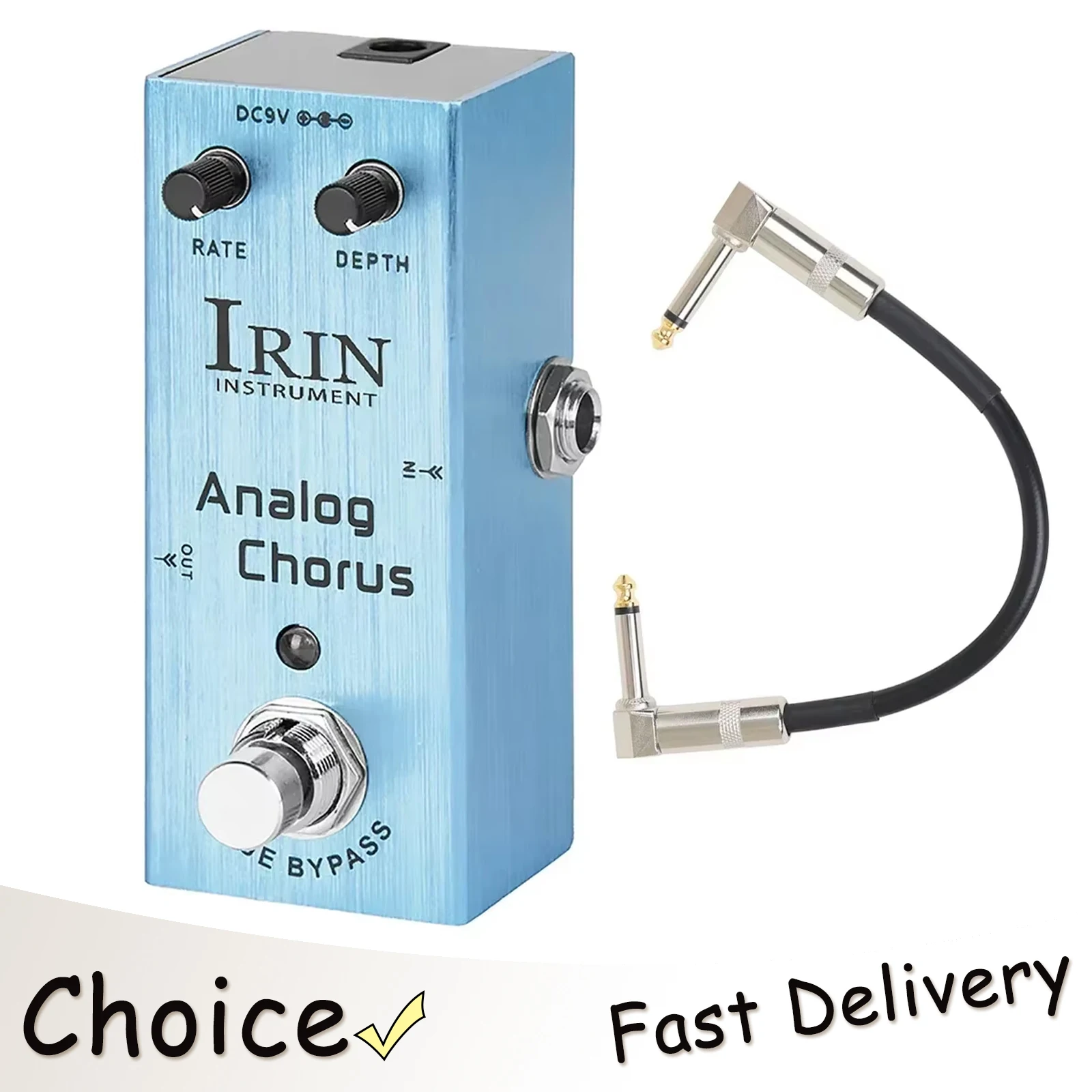 

IRIN AN-08 Chorus Analog Guitar Effects Pedal Analog Line Choir Pedal With True Bypass BBD Chip Guitar Accessories With Cable