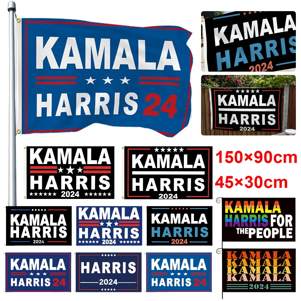 Kamala Harris 2024 Flag Restore The Soul Of American Flags Banner 3x5 Ft Polyester Vivid Color for Garden Lawn Yard Home Decor