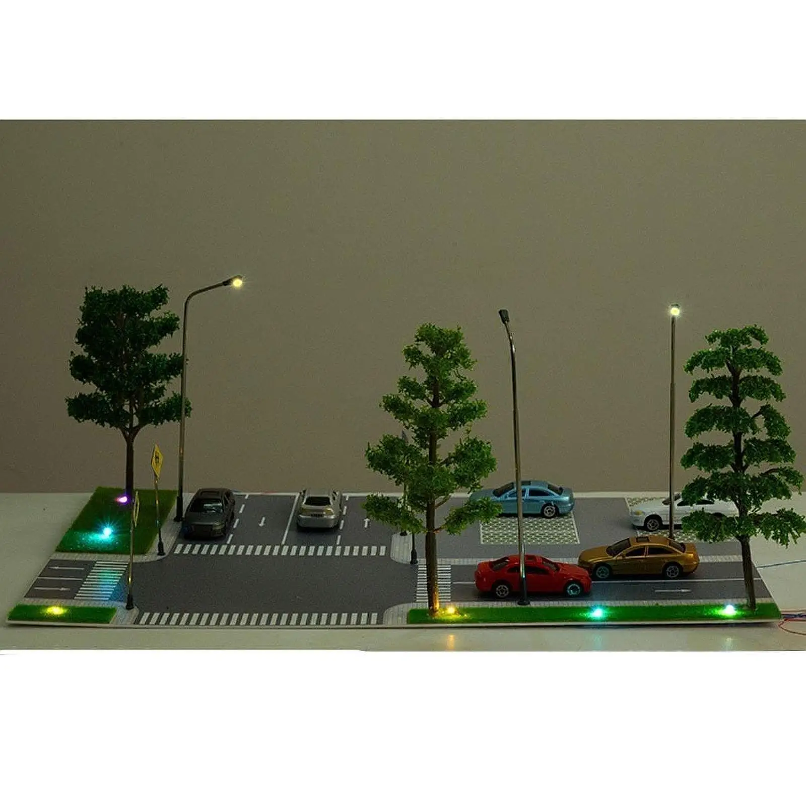 Garage Model Layout Kits Signal Sign DIY for Background Backdrop Sand Table