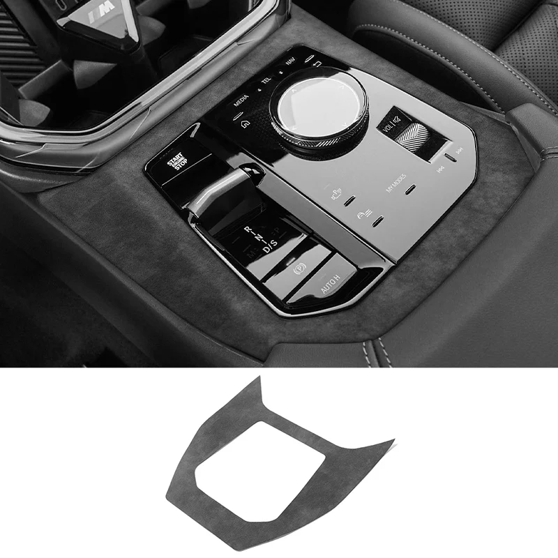 

For BMW X3 G48 G45 (2025-) Car Center Console Cover Panel Frame Gear Shift Trim Sticker Made of Alcantara Interior Accessories
