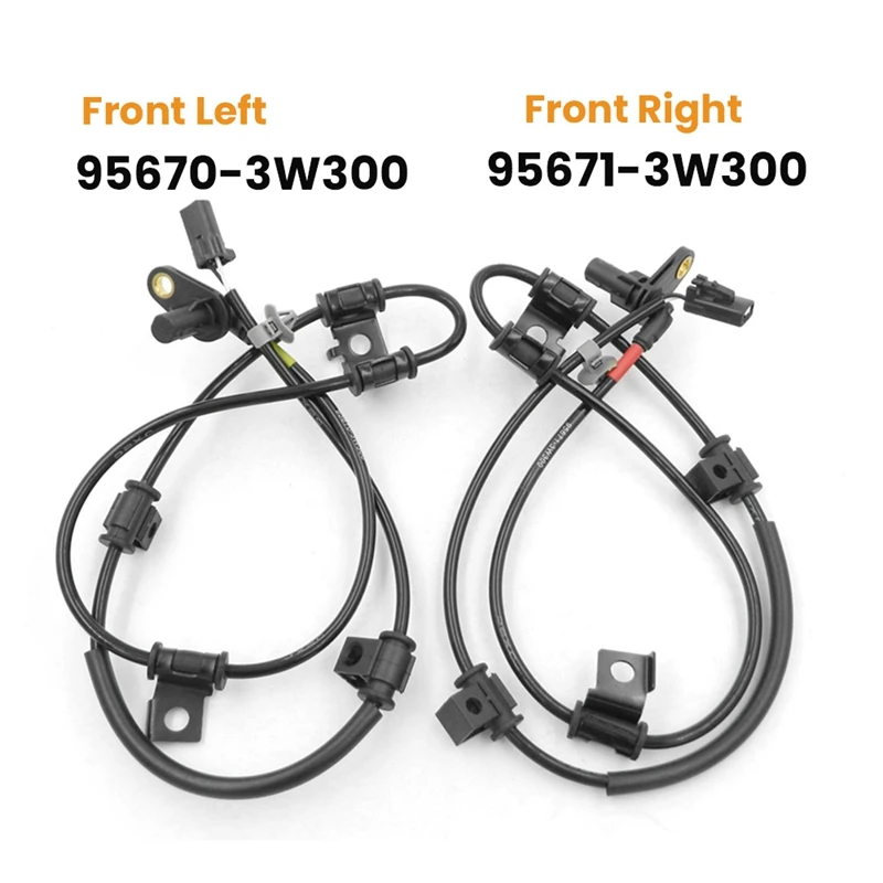 

2Pcs Front / Left & Right ABS Wheel Speed Sensor For KIA Sportage 2011-2016 95670-3W300(LH)95671-3W300(RH)