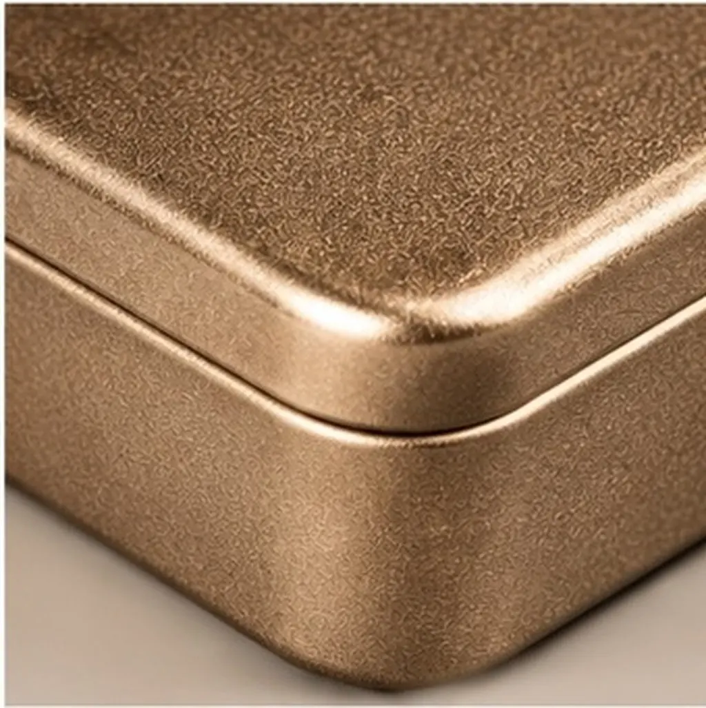 4Pcs Tinplate Metal Box Business Card Container Sealed Storage Tea Coffee Snack Organizer for Travel Home Tinplate Box