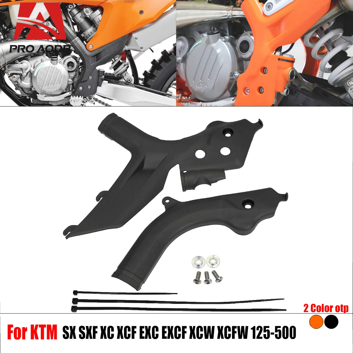 

Durable Motorcycle Frame Guard Cover For KTM SX SXF XC XCF EXC EXCF XCW XCFW 125 150 250 300 350 450 500 EXC-F XC-W 2019-2023