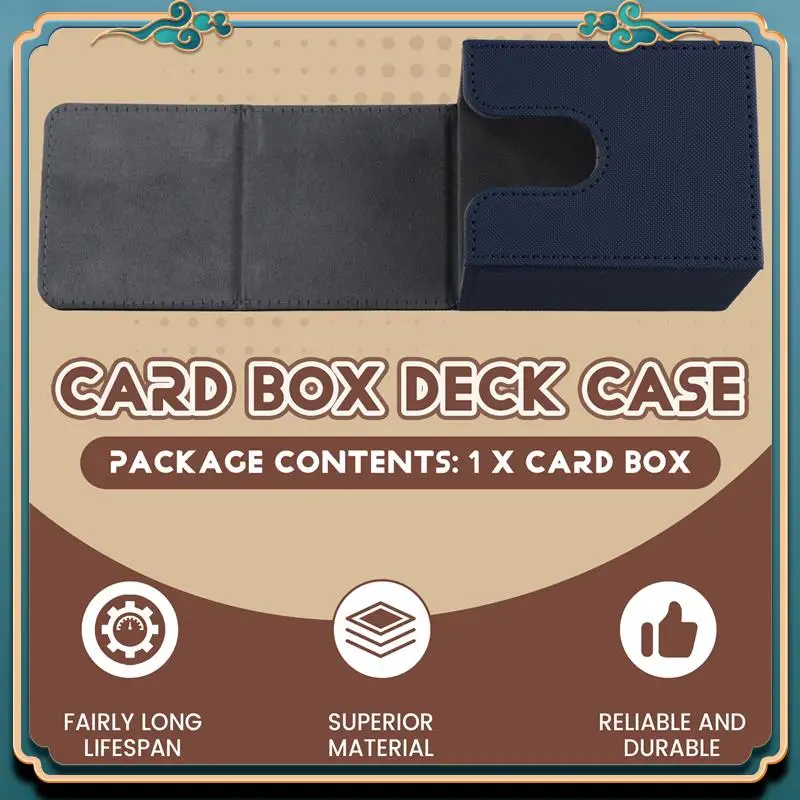

Latest Card Case Deck Box Sleeved Cards Deck Game Box For Yugioh MTG Binders: 100+