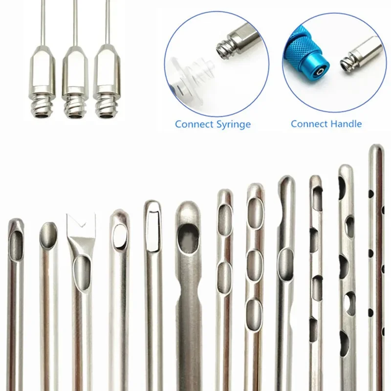 Multifunctional Liposuction Watre Inject Cannula Mixed Standard Cannula V-Stripping Cannula Micro Incision