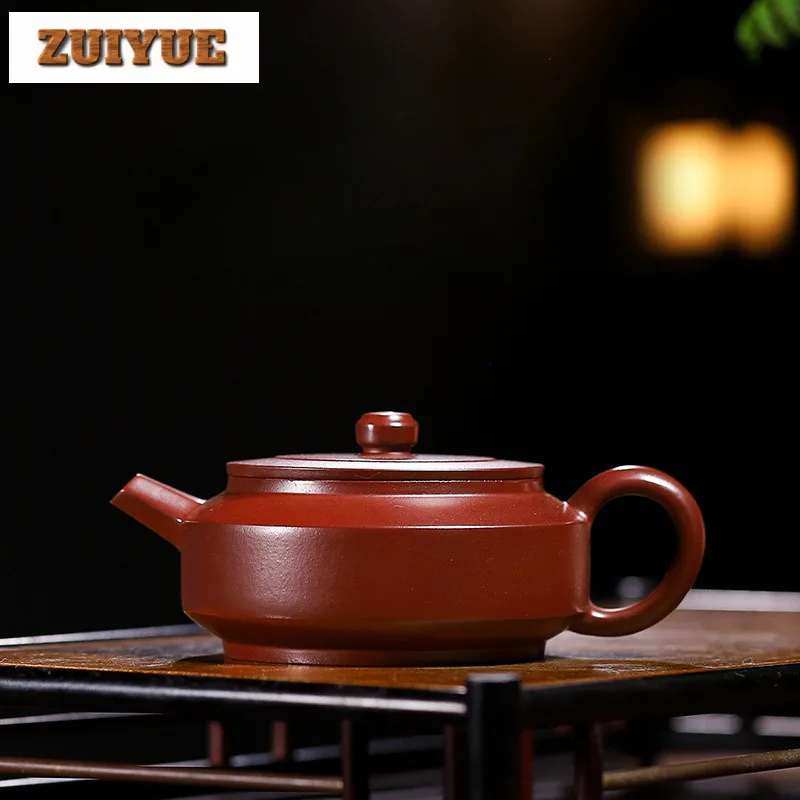 

150ml Aesthetic Yixing Purple Clay Teapots Handmade Weekly Count Pot Raw Ore Dragon's Blood Sand Kettle Zisha Tea Set Tableware