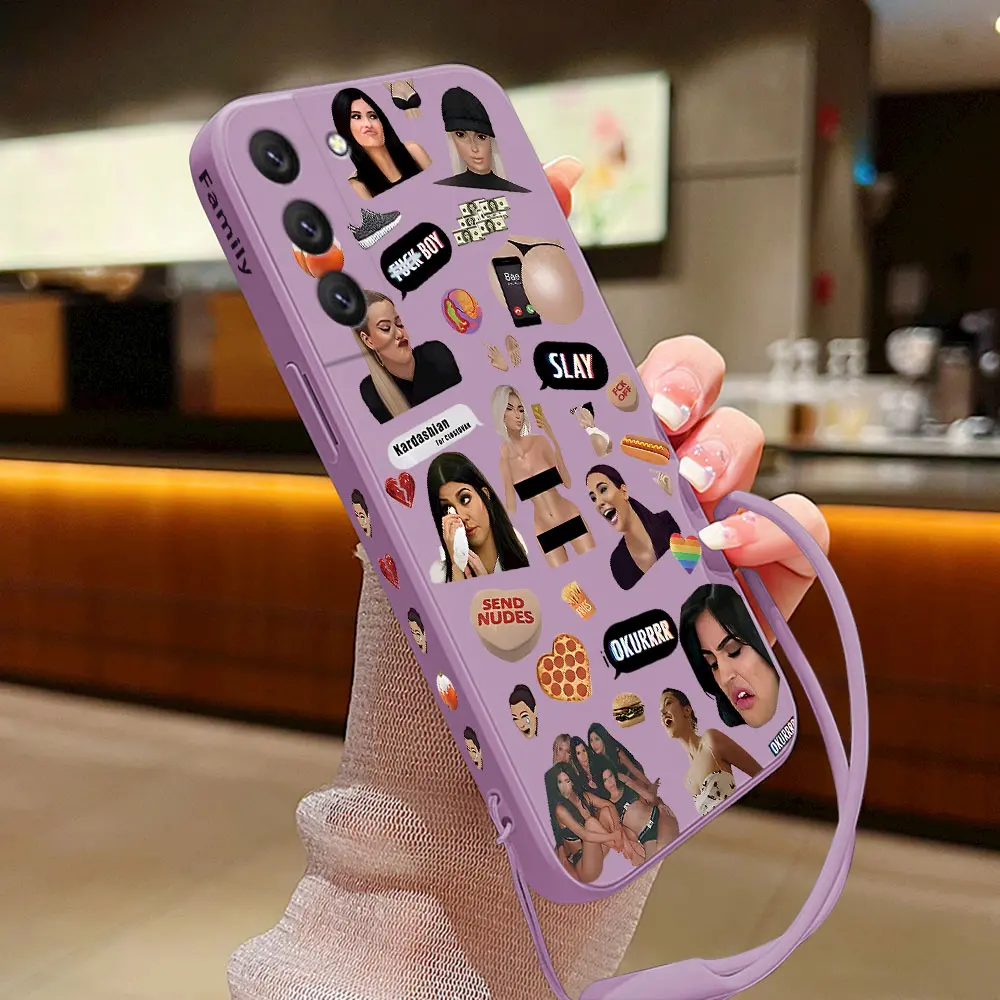 K-kardashians Family Phone Case for Samsung Galaxy S24 S23 S22 S21 S20 S10 S9 Note 20 10 Ultra Plus Pro FE 4G 5G Cover