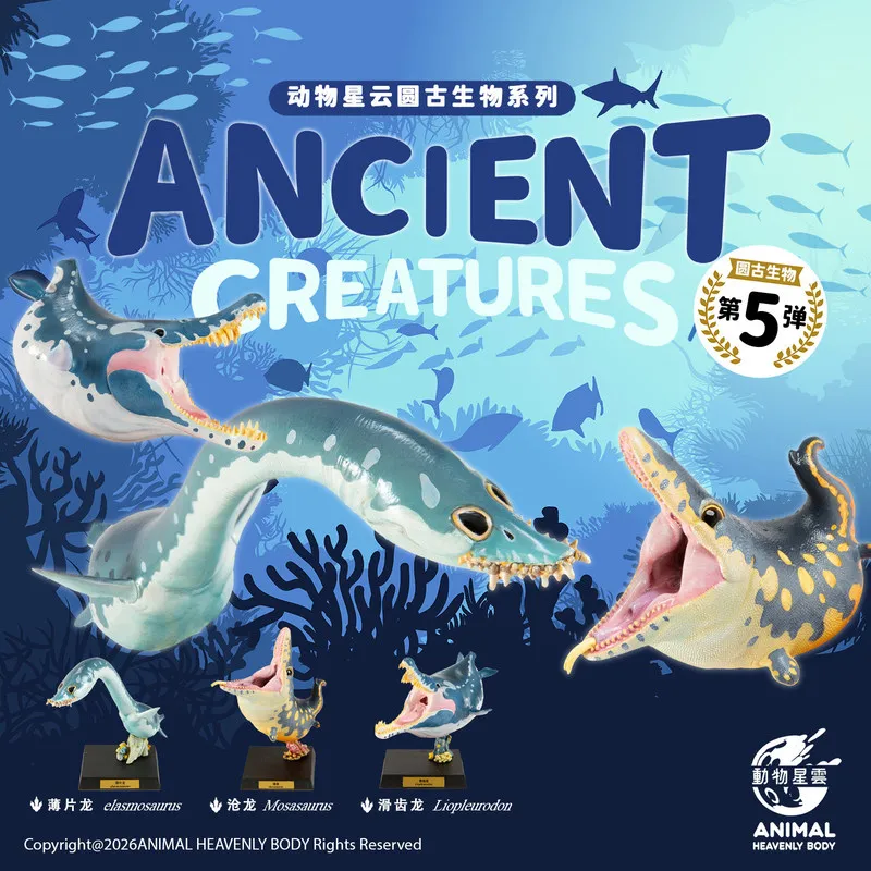 

New Arrival Animal Nebula Elasmosaurus Prehistoric Sea Reptile Model Paleontology Collectible Decor for Adult Biology Lovers