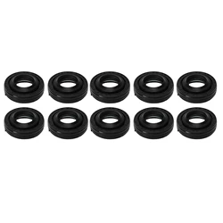 10Pcs Car AC Air Conditioner Compressor Shaft Oil Seal Kit Rubber for V5 AC Compressors