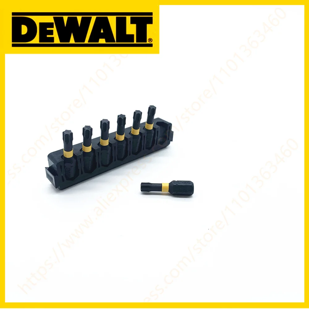 DEWALT 25MM T25 7PCS Impact Forets Haute Vitesse En Acier Dur Métal Tournevis Lot Tête Ensemble