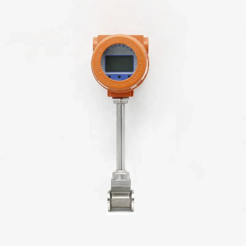 Factory direct selling RS485 compressed air natural gas digital oxygen N2 thermal gas mass flowmeter