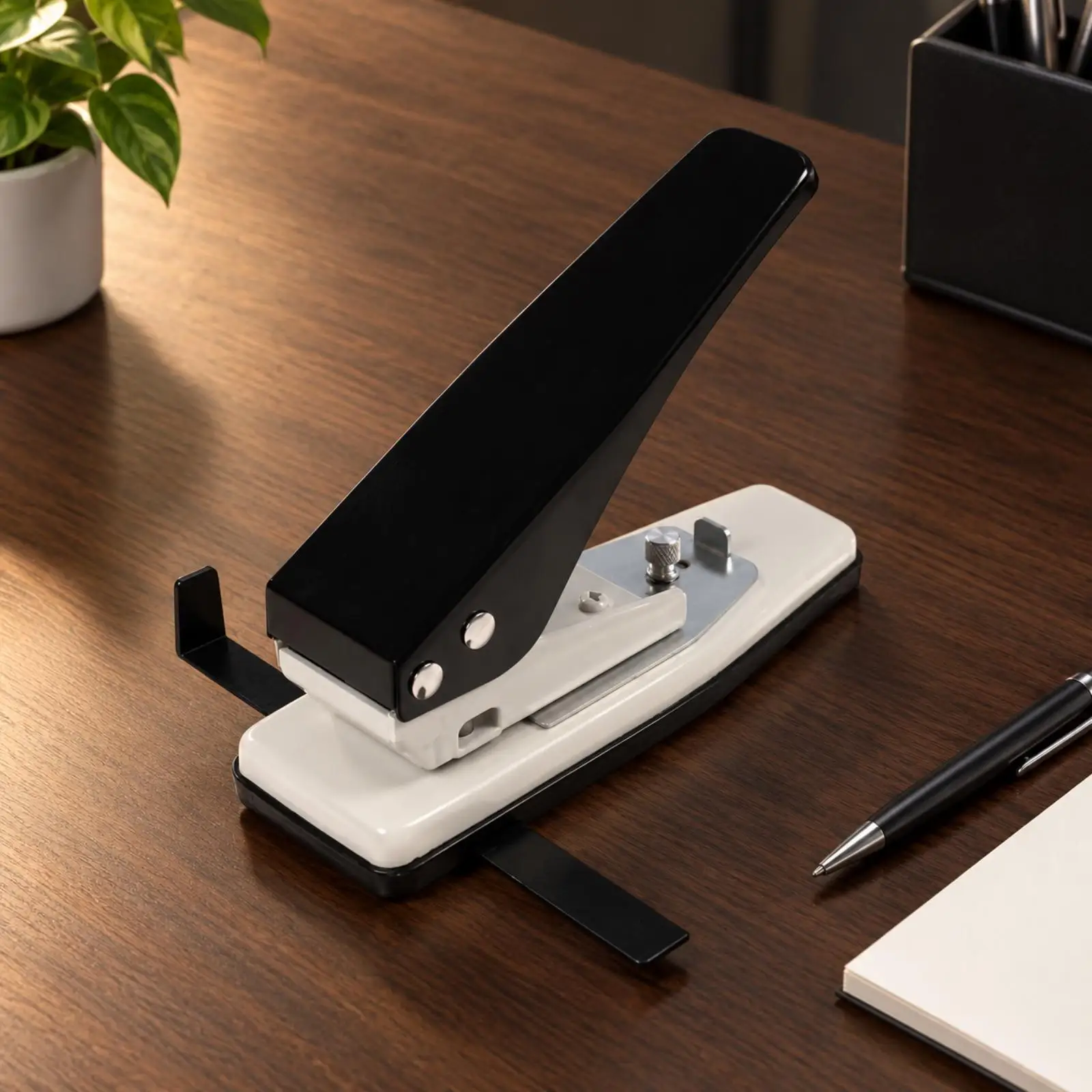 Manual Single-Hole Punch Lever-Operated Hanger Hole Punch Long-Lasting Labor-Saving for Retail Labeling, Office