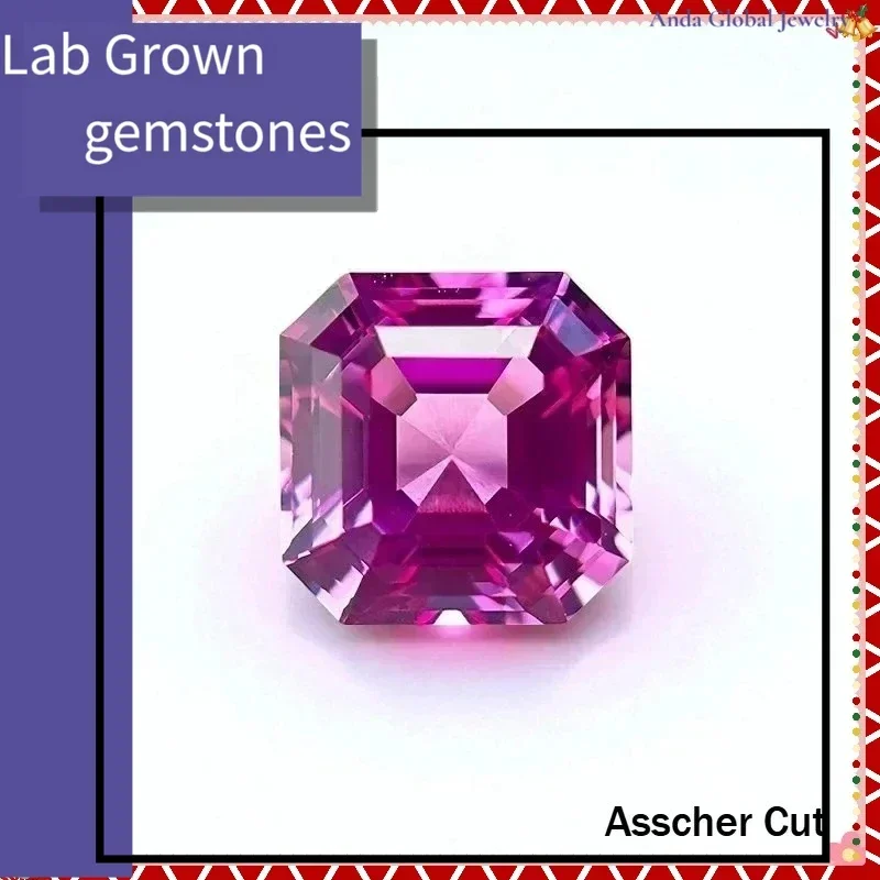 

L-Pink Color Lab Grown Sapphire for Jewel Making DIY Ring Necklace Earrings Main Materials with GRA Certificate Daily Matching