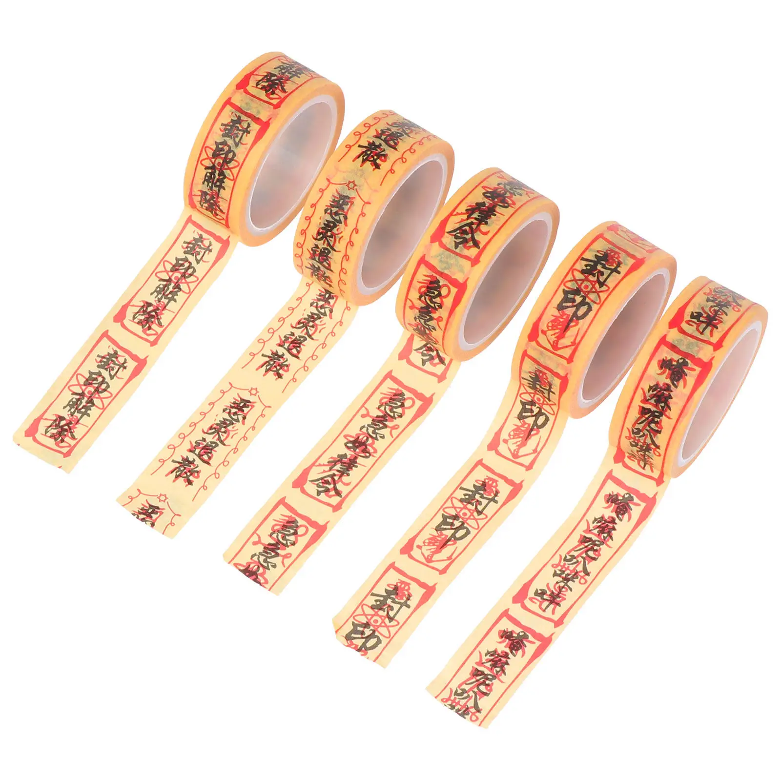 5 Rolls Unique Interesting Decorative Tapes for Scrapbook DIY Crafts Handmade Journals Stationery Gift Packaging Album