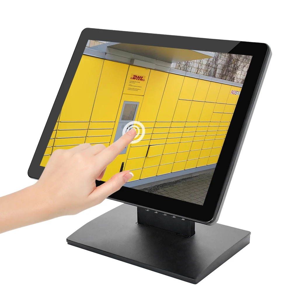 Windows Pos System Compatible IPS 15 Inch Touch Screen Monitor Durable Touch Monitor for POS Supermarket Restaurant