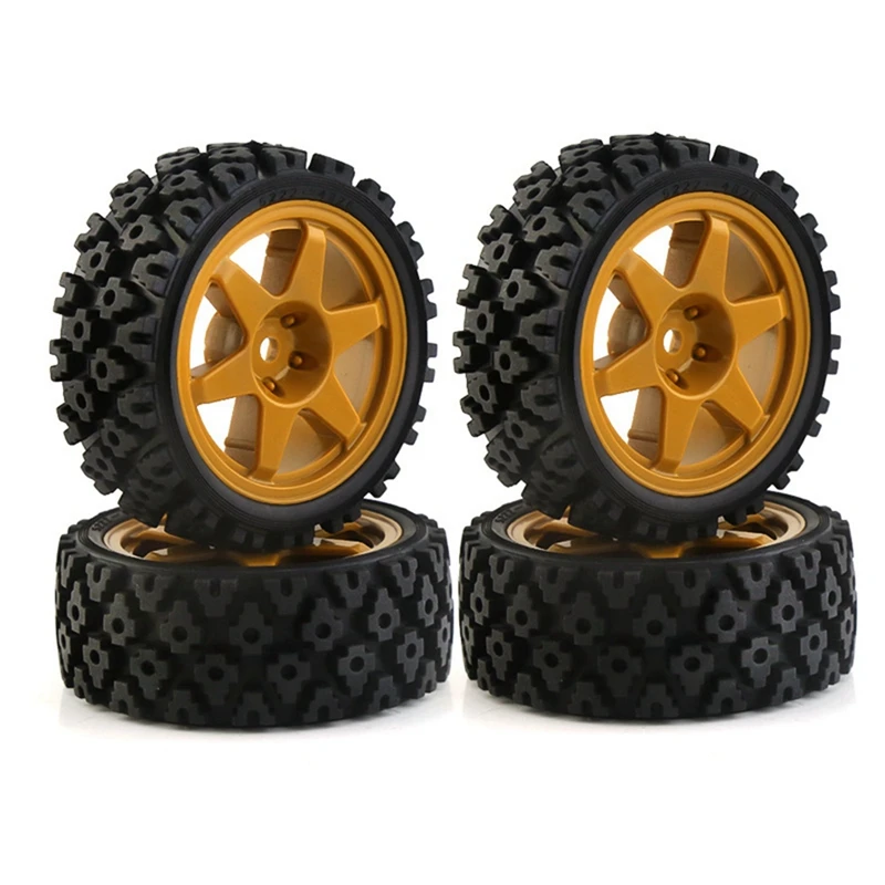 1/10 Flat Sports Tire Dirt Rally Tire RC Car Tires Suitable For FW06 TT01/TT02/XV-01