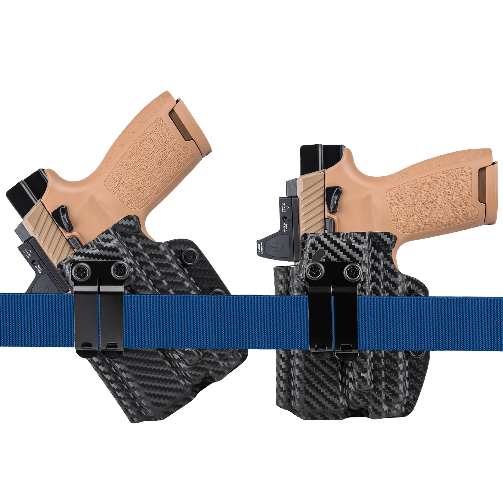 IWB Kydex Holster for Sig Sauer P320 M18/ P320 X CARRY/ P320 Compact w/ Olight Flashlight Baldr S Laser Light Concealed Carry