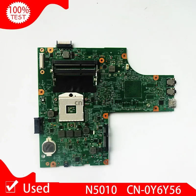 Used CN-0Y6Y56 0Y6Y56 Y6Y56 For Dell Inspiron 15R N5010 Laptop Motherboard 09909-1 DG15 MB 48.4HH01.011 HM57 DDR3