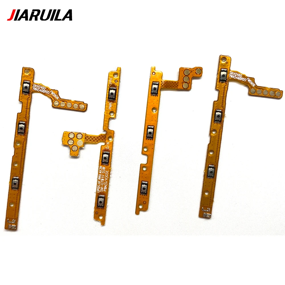 10Pcs，Power On Off Volume Side Button Key Flex Cable Replacement For Samsung A04 A04E A04S A05 A05S A14 4G A15 5G A23 A24 A34