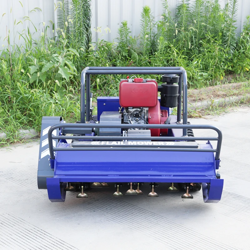 Customized Best Selling Remote Control Lawn Mower Self Propelled Lawn Mower All Terrain Hammer Blade Design For Courtyard Lawn