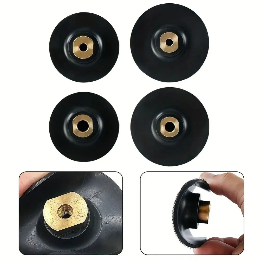 3/4 Inch Rubber Backing Pad Self-adhesive M10/M14/M16 Polishing Grinding Disc Wear resistant for Angle Grinder
