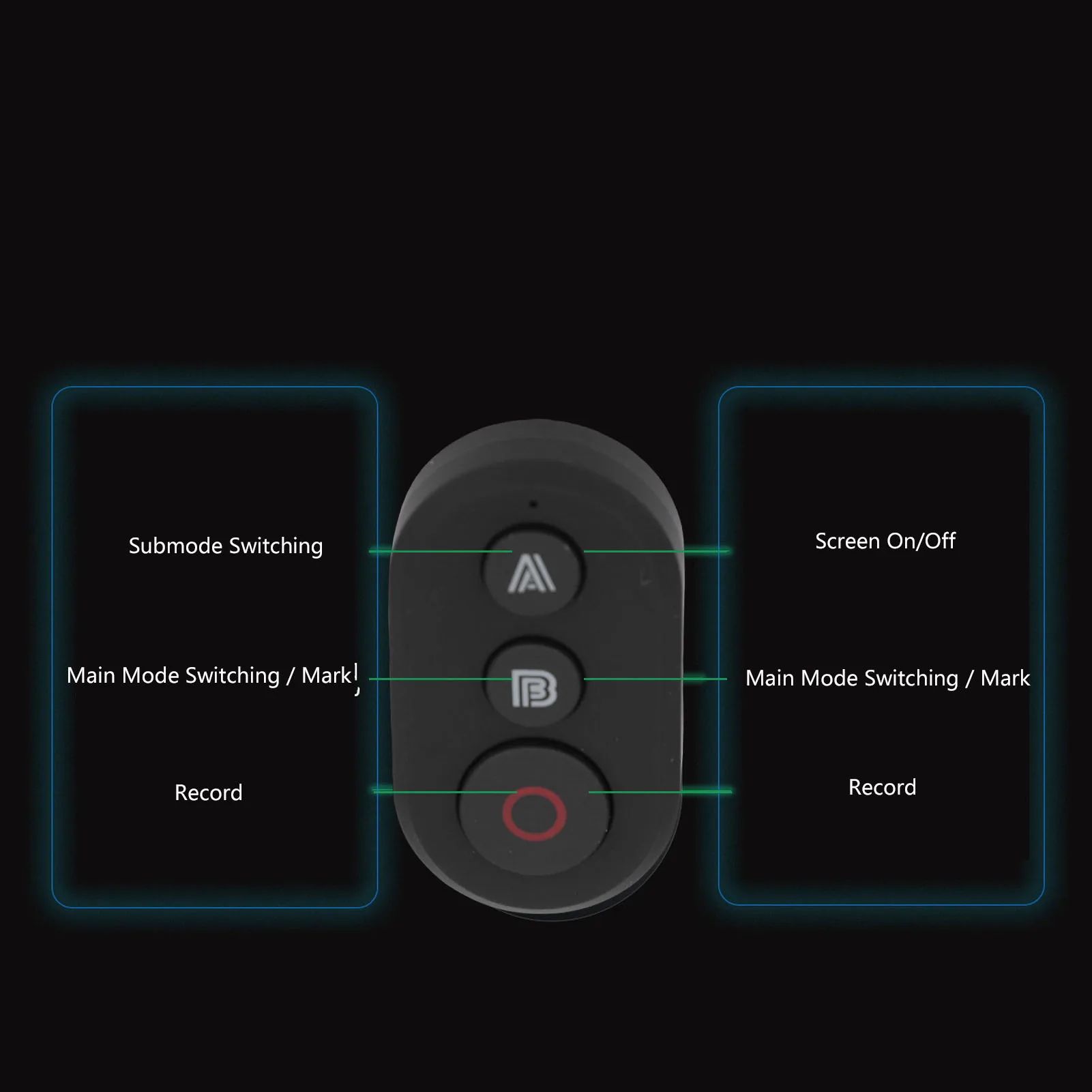 Bluetooth Remote Control Fit for Insta360 X5 X4 X3 X2 GO 3 GO 3S Action Camera Wireless Shutter Controller