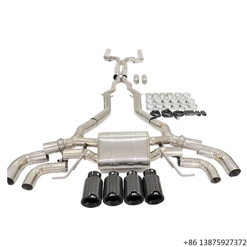 

Титановая выхлопная труба для M8 F92 F93 4-дверный S63 4.4TT V8 Valvetronic Catback с клапаном и глушителем
