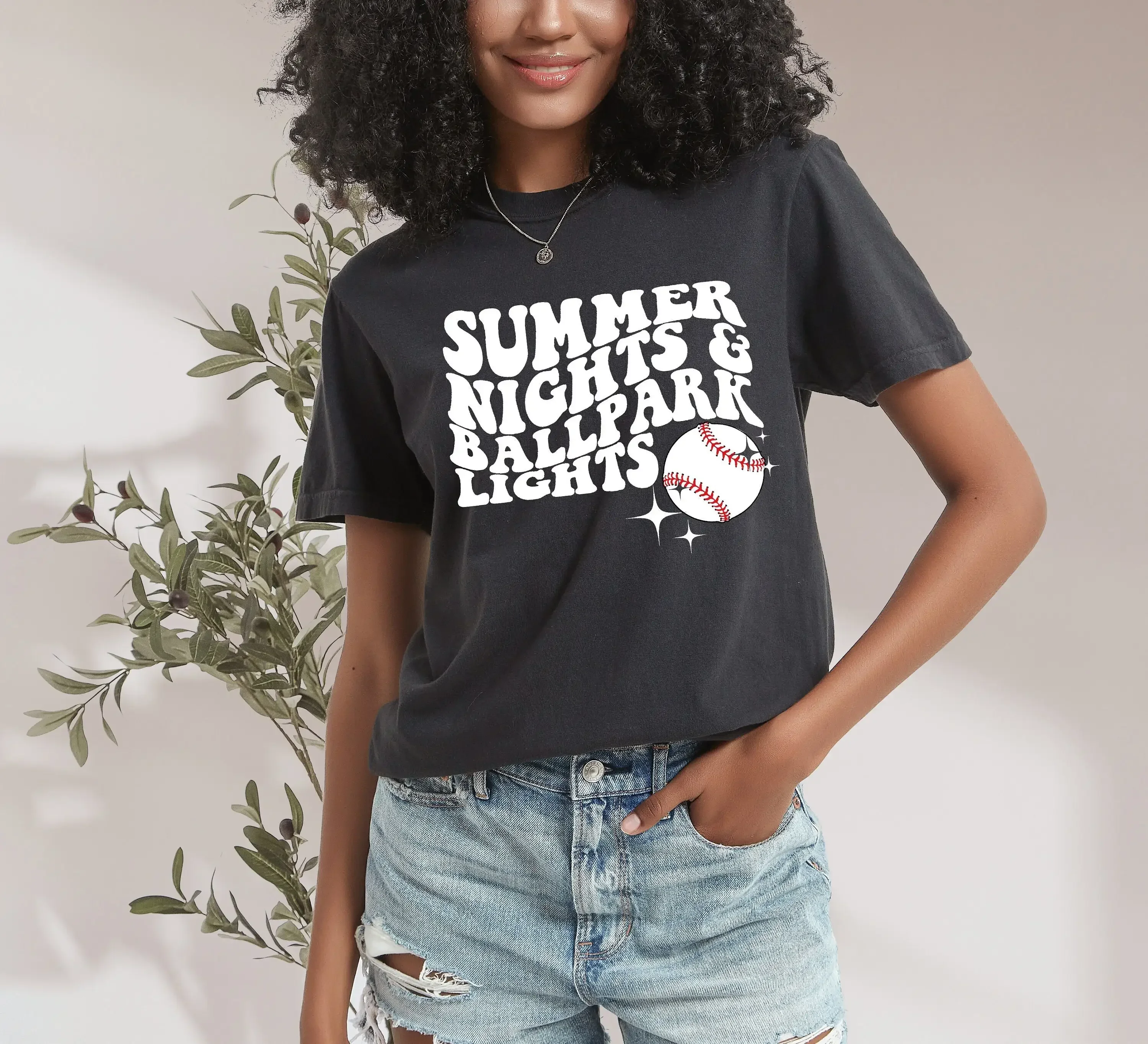 T Shirt Ball Park Lights Summer Sports Baseball Biggest Fan Parents Of Gameday Game