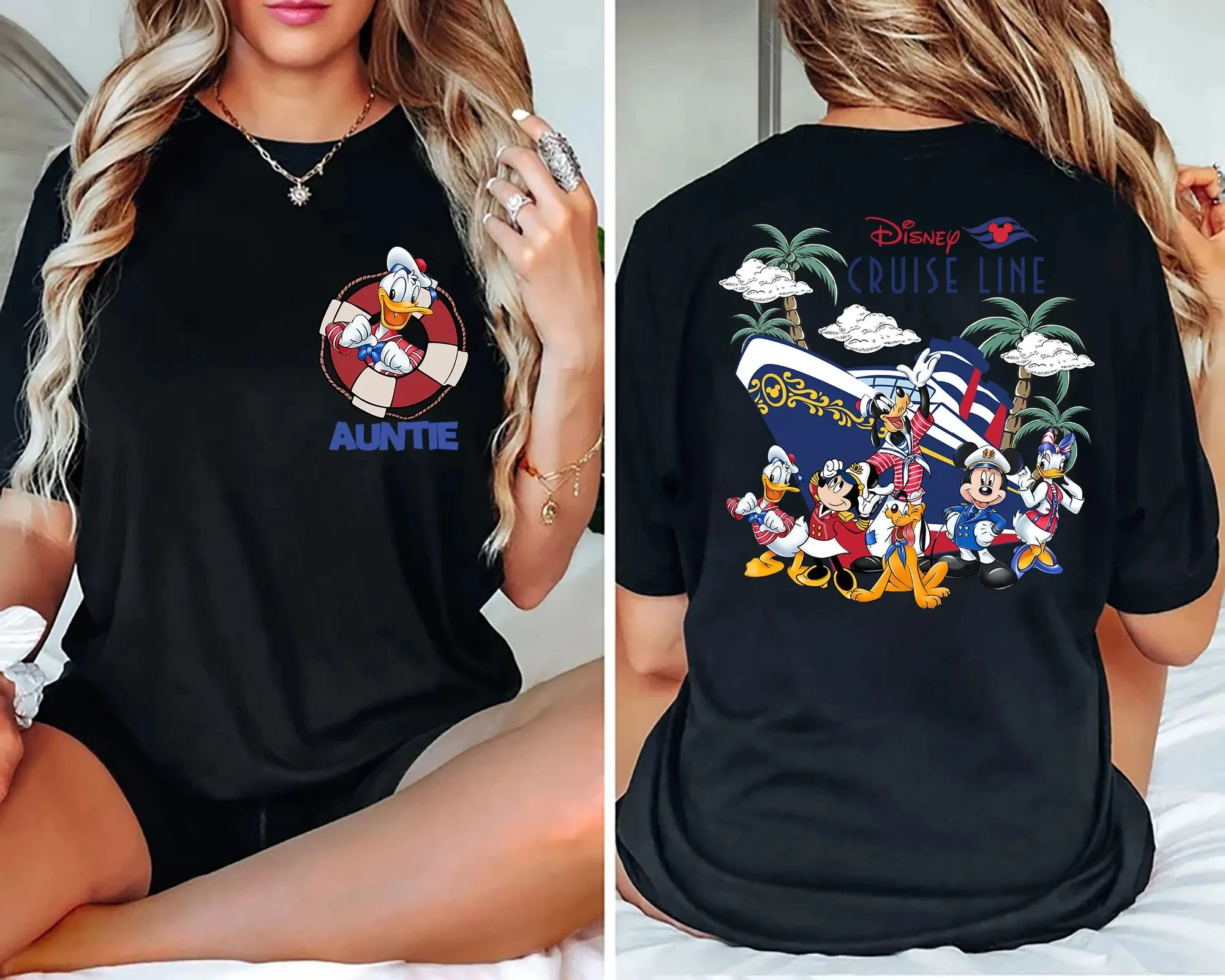 ديزني كروز قميص 2026 الأسرة مطابقة عطلة المحملة شخصية رحلة ديزني قميص ميكي والأصدقاء كروز لاين تي شيرت هدية