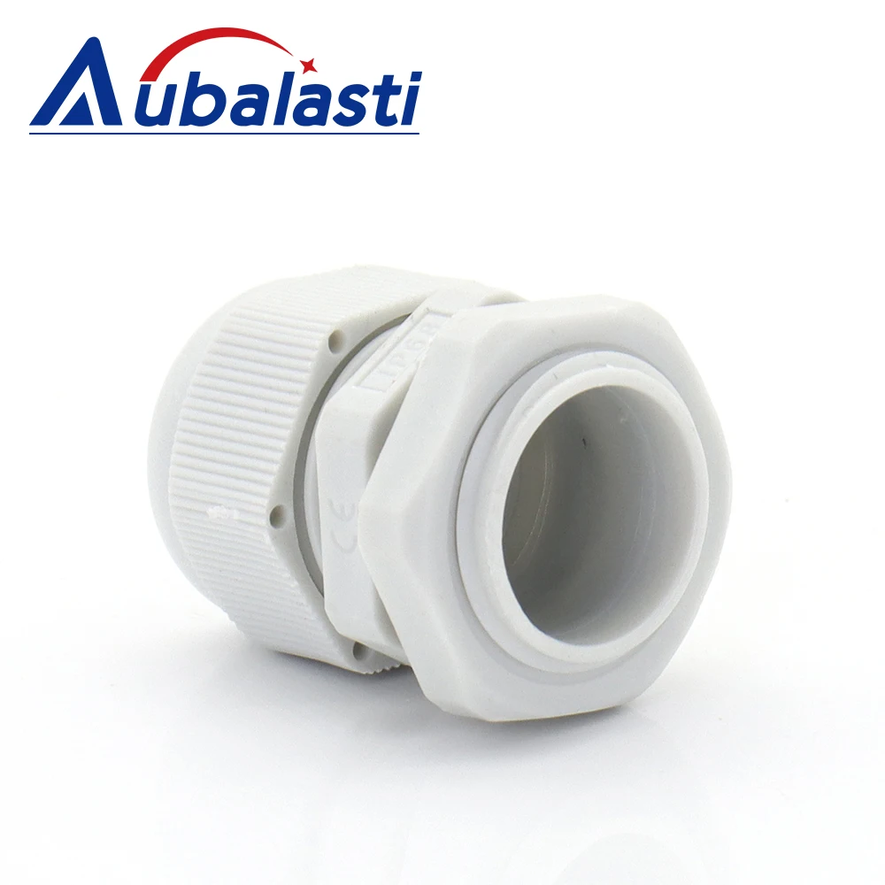 Aubalasti PG Series Nylon Plastic Cable Waterproof Joint PG19 for CNC Router