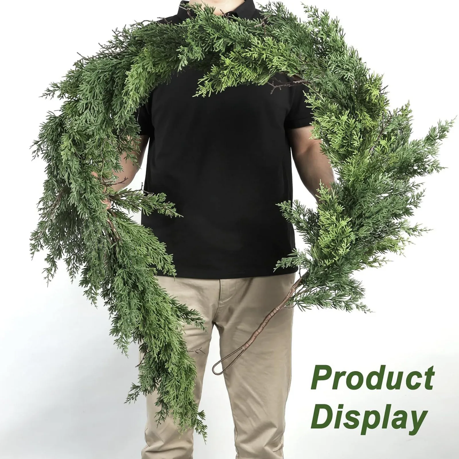 Christmas Garland Artificial Pine Garland For Outdoor Or Indoor Garden Green Fireplaces Holiday Party Decorations 1.8/1.9/2.7m