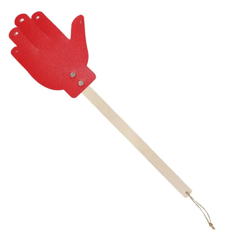 Fly Swatter Leather Heavy Duty Handle Long Sturdy Flyswatter Swatters Wood Authentic Made Pu Trieez 17.5 Bees Indoor Manual Amis images - 6