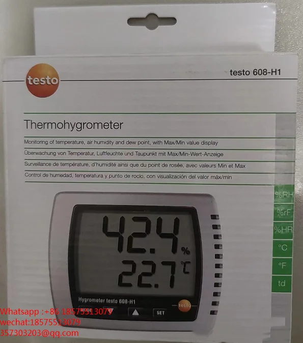 

For Testo 608-H1 608 H1 Hygrometer Home/laboratory Temperature And Humidity Meter New Authentic