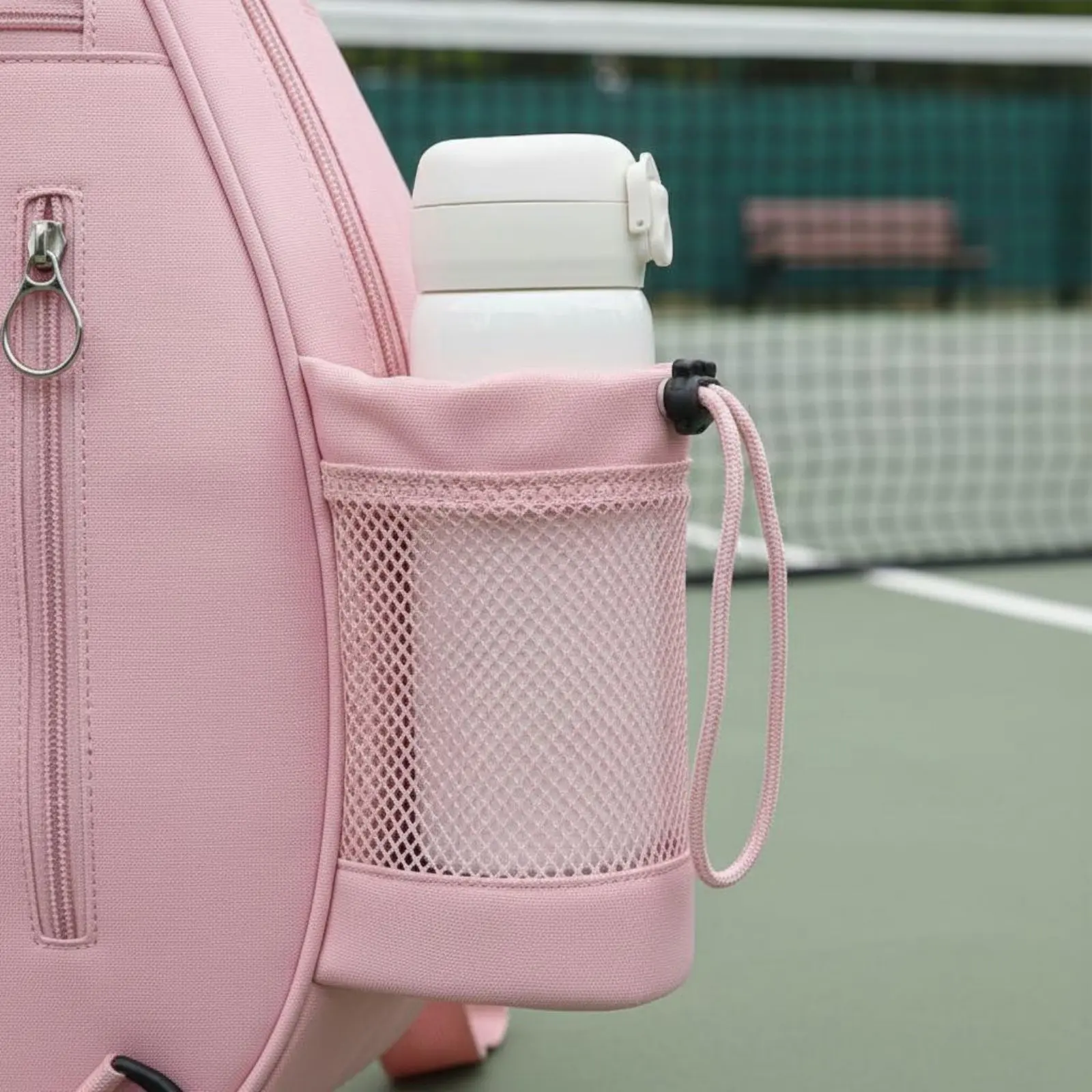 

Quilted Tennis Backpack Large Capacity Quilted Tennis Bag Badminton Racket Carrier Wear-Resistant Crossbody Racket Bag for Women